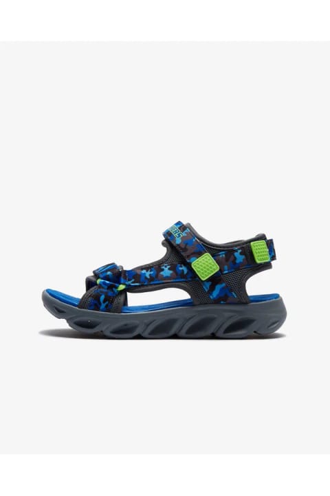 SKECHERS Hypno - Splash صندل پسرانه بزرگ چراغدار آبی 400077l Bllm