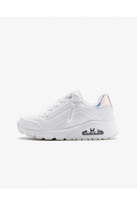 SKECHERS Uno Gen1 کفش اسنیکر سفید دخترانه سایز بزرگ 310554l Wht