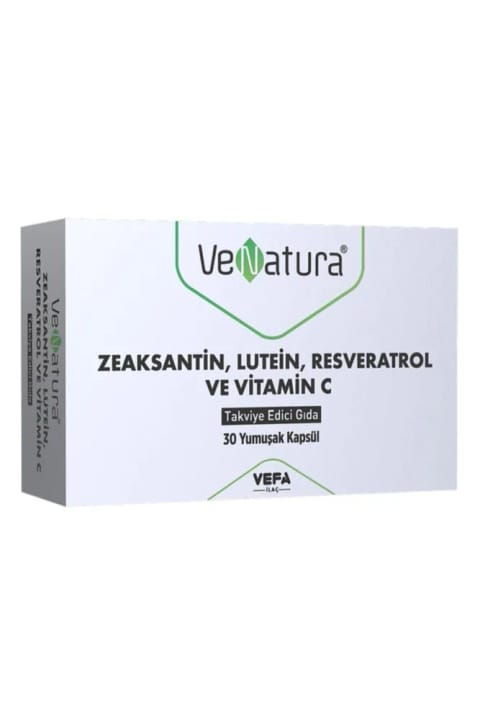 وناتورا Zeaksantin Lutein Resveratrol و ویتامین C 30 نرم ژل