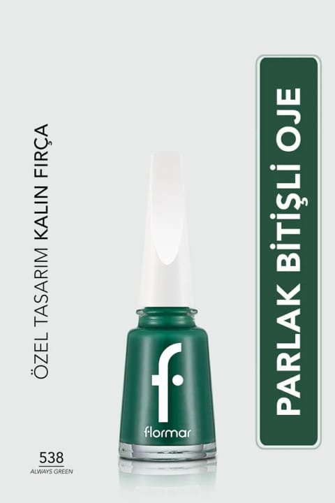 Flormar کلاسیک براق با رنگدانه بالا - Nail Enamel-538 Always ...
