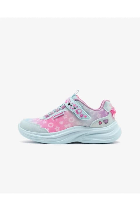 SKECHERS POWER JAMS 2.0 کفش اسپرت دختر بچه بزرگ سایز چند رنگ/آبی مدل 302199L AQMT