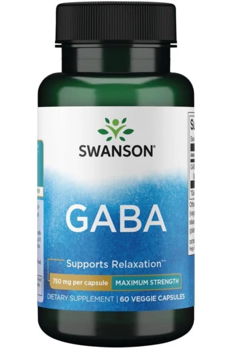 SWANSON Gaba Support 750 mg 60 Tablet