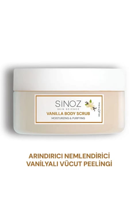 SİNOZ Body Scrub مرطوبکننده و تغذیهکننده بدن با رایحه وانیل