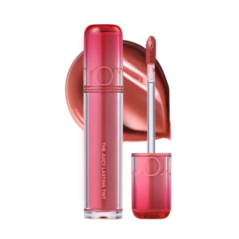 رژگونه مایع و براق rom&nd The Juicy Lasting Tint مدل 14 Almond Rose