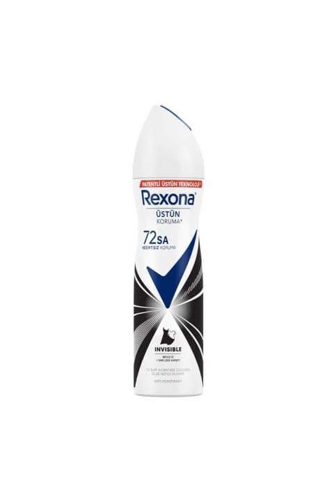 Rexona اسپری دئودورانت زنانه Invisible ضد لکه سفید و زرد 150 میلیلیتر