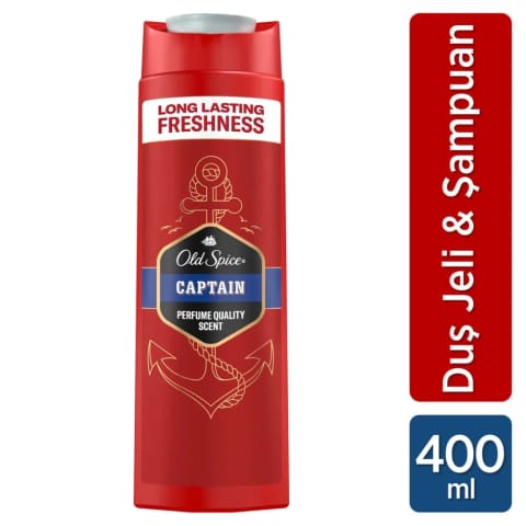 Old Spice Captain دوش ژل و شامپو بدن مردانه 400 میلیلیتر