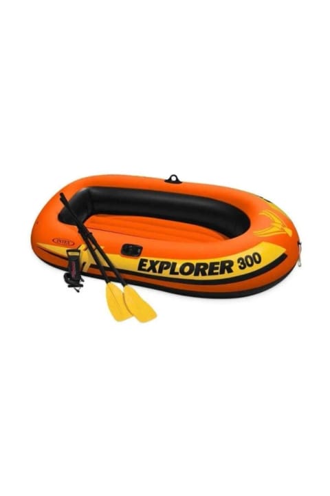 ست قایق بادی Explorer Bot Intex مدل 300 - 211×117×41 سانتیمتر - با ظرفیت تحمل 186 کیلوگرم