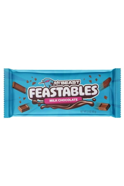 Feastables میله شکلات شیری MrBeast، ۲.۱ اونس (۶۰ گرم)، ۱ عدد