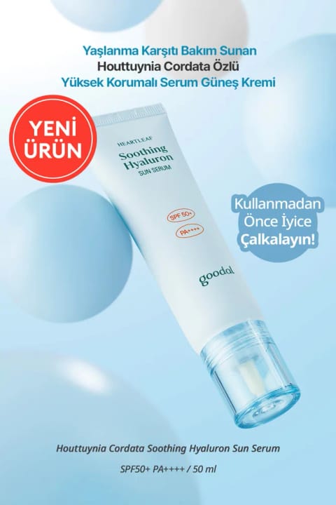 Goodal ضد پیری سیروم ضدآفتاب Heartleaf Soothing Hyaluron Sun Serum