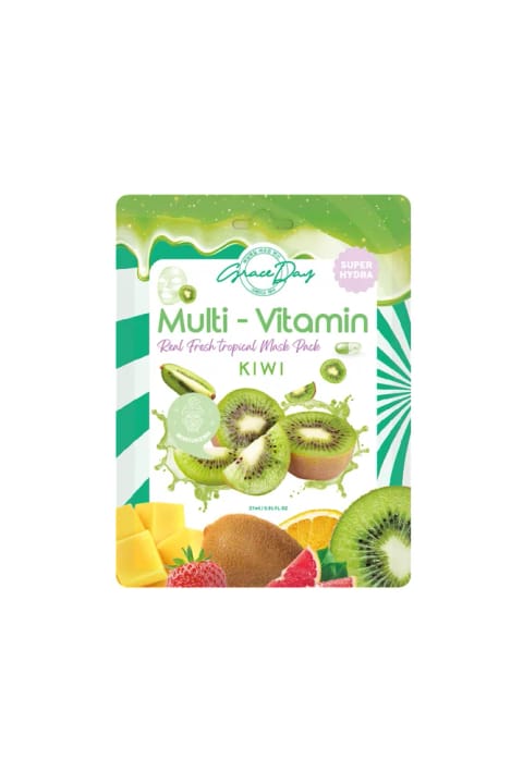 Grace Day Multivitamin ماسک کاغذی کیوی با رطوبترسانی شدید Grace Day Kiwi She...