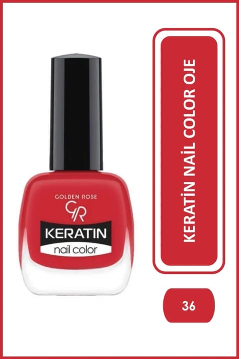 Golden Rose Keratin Nail Color - 36 - لاک ناخن کراتینه