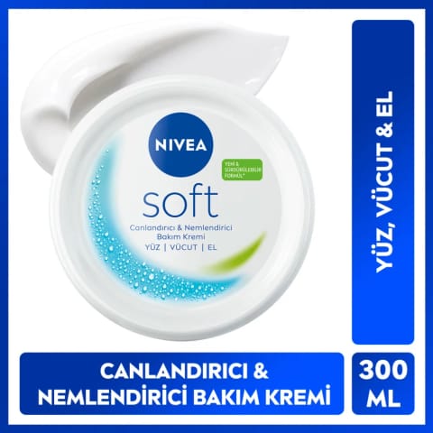 NIVEA Soft مرطوب‌کننده و محافظ 300 میلی‌لیتر