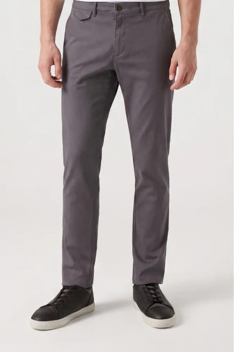 D'S Damat Twn شلوار چینو اسلیم فیت آنتراسیت طرح ژاکارد