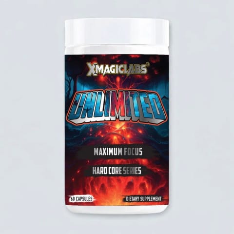 Xmagiclabs UNLIMITED Dmae, Alpha Gpc, Rhodiola Rosea, Tyrosine, Bacopa, Huperzine, Saffron, Panax Ginseng 60 Caps