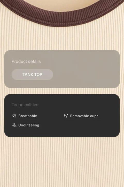 تیشرت بلند ریب مودال Oysho