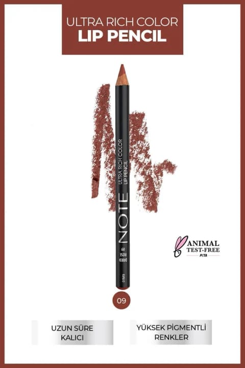 مداد لب NOTE Ultra Rich Color شماره 09 Dried Rose - Nude