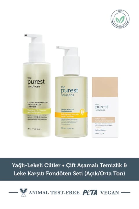 The Purest Solutions پاککننده دو مرحلهای مناسب پوست چرب و دارای لک