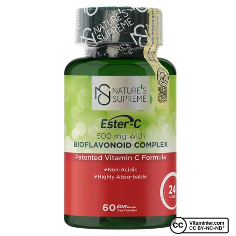 Nature's Supreme Ester-C 500 Mg C Vitamini 60 کپسول