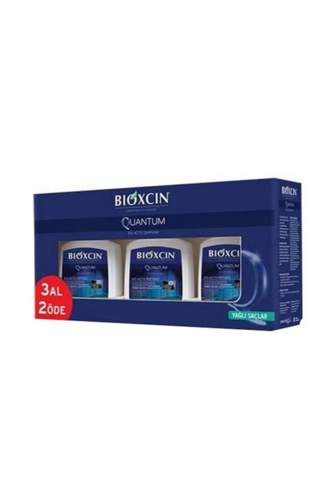 شامپو Bioxcin Quantum بیو اکتیو موی چرب 300 میلیلیتر