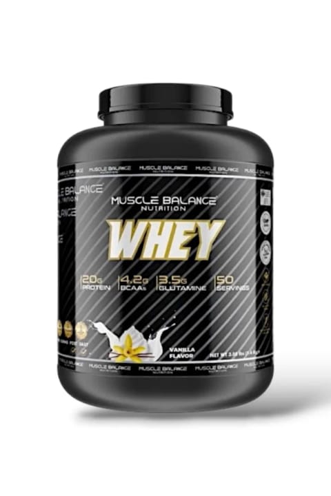 muscle balance nutrition Whey Protein 1400g 50 وعده وانیلی