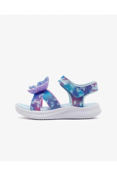 SKECHERS JUMPSTERS SANDAL صندل دختر بزرگسال با چراغ آبی 303109L BLMT