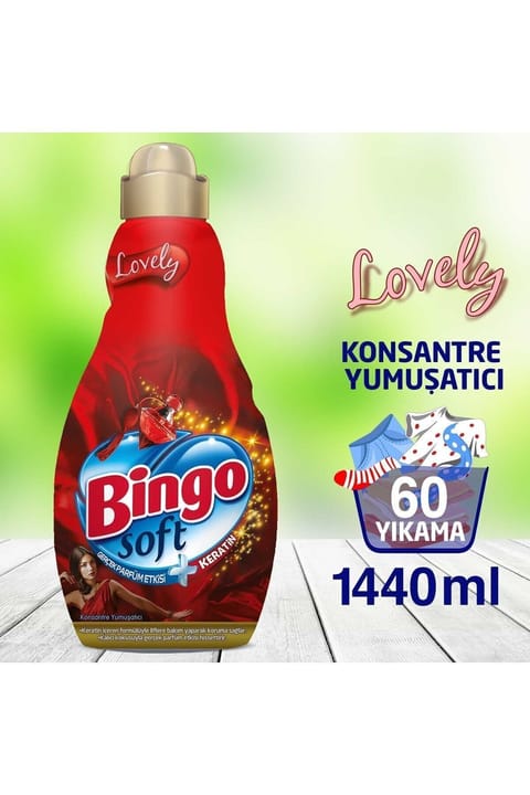 نرم‌کننده لباس Bingo Soft Lovely ۱۴۴۰ میلی‌لیتر