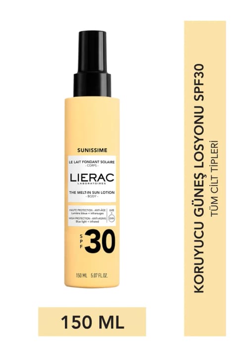 لیراک سانسیس شیر بدن ضدآفتاب ذوب‌شونده SPF30 150ml