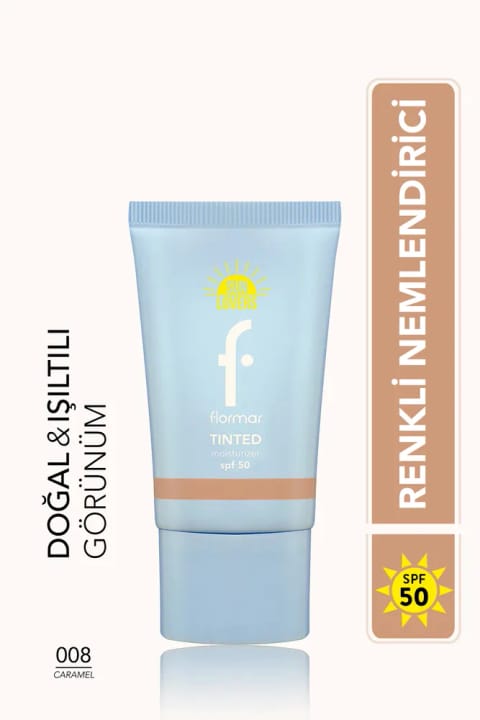 فلامر سان لاورز ضدآفتاب رنگی با اثر مرطوبکنندگی و پایانی طبیعی SPF50 - 30 میلیلیتر — 008 Caramel