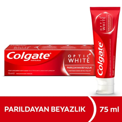 Colgate Optic White خمیردندان سفیدکننده درخشان ۷۵ میلیلیتر
