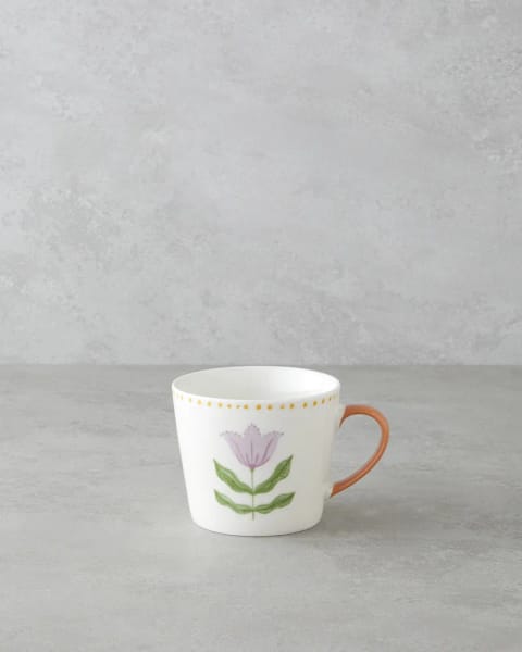ماگ New Bone China طرح Floral Breeze رنگ‌بندی‌شده ۴۵۰ میلی‌لیتر