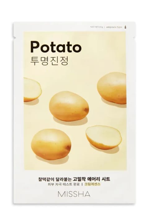 ماسک ورقهای Missha پتاس برای درخشندگی و آرامش پوست Airy Fit She...