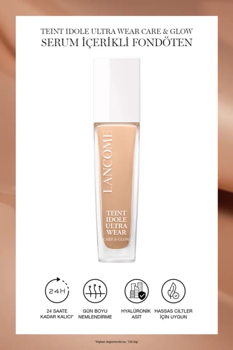 Lancome Teint Idole Ultra Wear Care & Glow Serum دار مایع