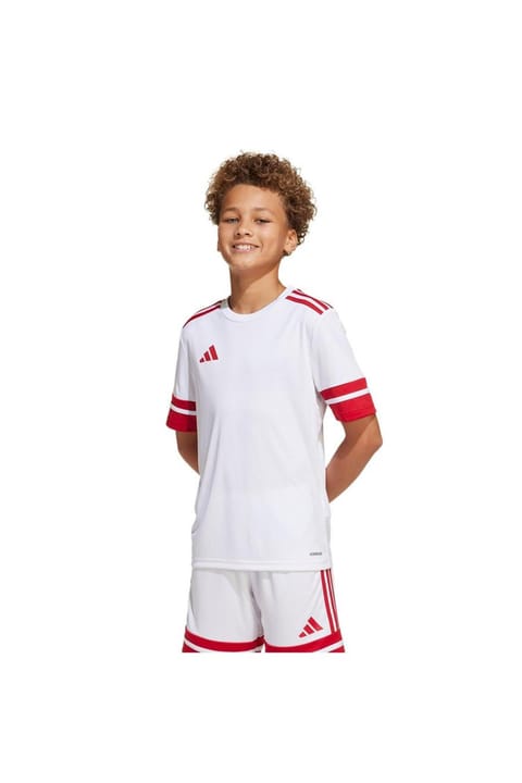 تی‌شرت آستین کوتاه ورزشی یونیسکس کودکان adidas سفید SQUA25 JSY Y JJ0059