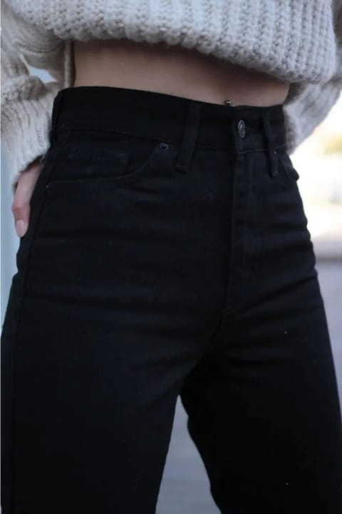 Ramrod Jeans شلوار مام جین مشکی Calistas