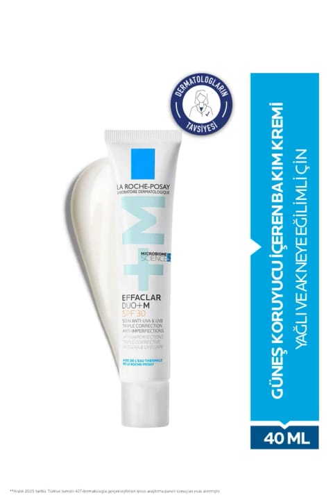 La Roche Posay Effaclar Duo+M SPF30+ کرم مراقبت از پوست چرب و مستعد آکنه