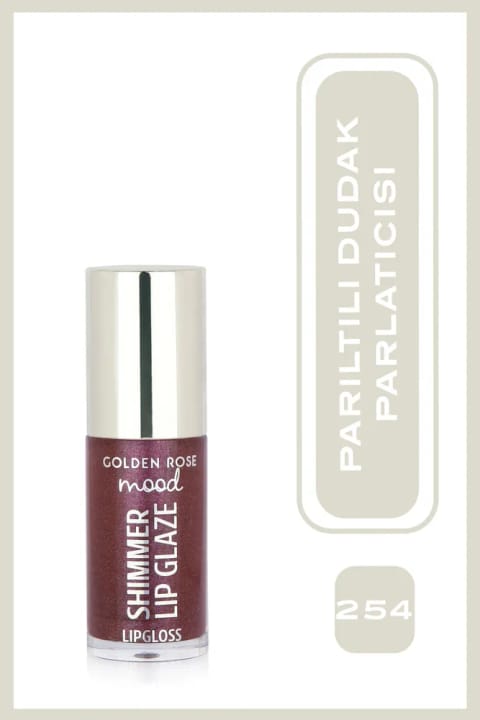 Golden Rose Mood Shimmer Lip Glaze Lipgloss شماره 254 Berry Spark