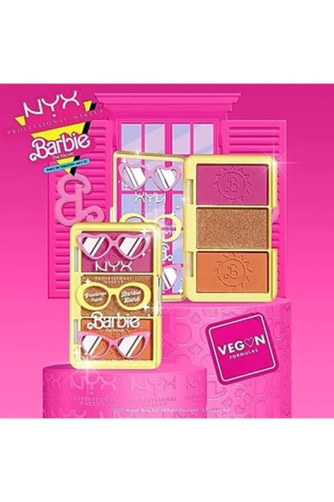 پالت کوچک رژگونه NYX Barbie رنگ Greetings From Barbieland