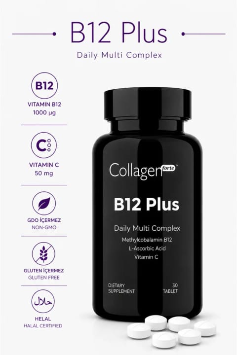 کلاژن فورته پلاتینیوم ویتامین B12 پلاس متیل کوبالامین و ویتامین C