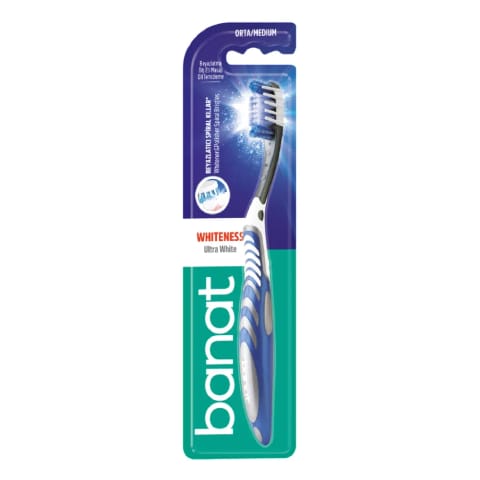 Banat Ultra White مسواک (متوسط)
