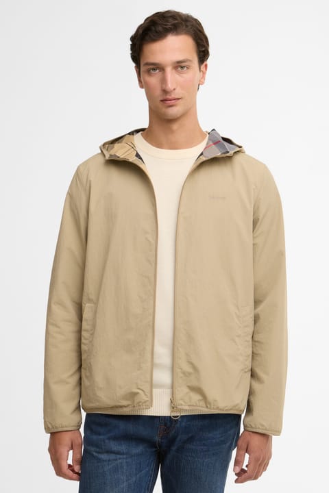 کاپشن برگشت‌پذیر Barbour Kemble Showerproof ST71 رنگ Washed Stone