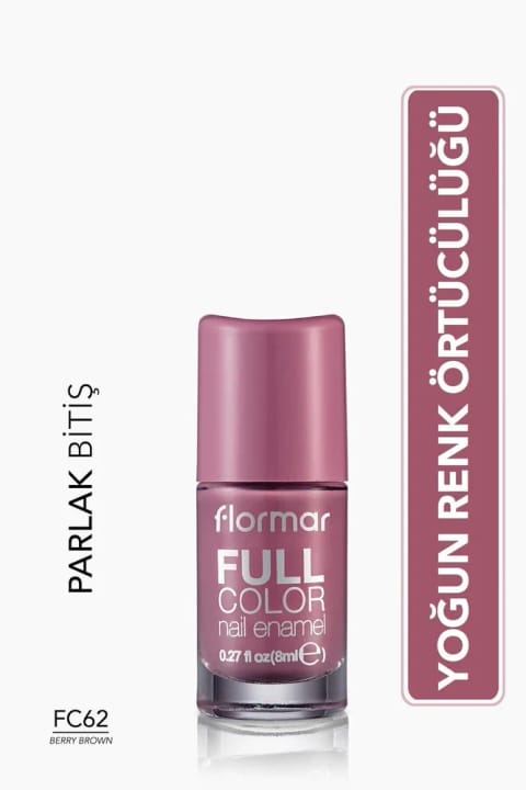 Flormar Full Color Nail Enamel FC62 Berry Brown