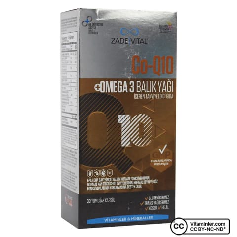 زاد ویتال کوآنزیم Q10 و امگا 3 1000 میلیگرم 30 کپسول