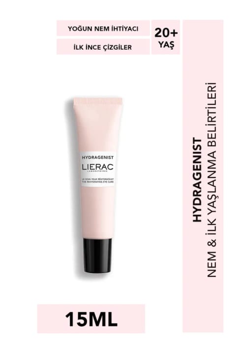 Lierac Hydragenist کرم دور چشم مرطوبکننده با هیالورونیک اسید و کافئین