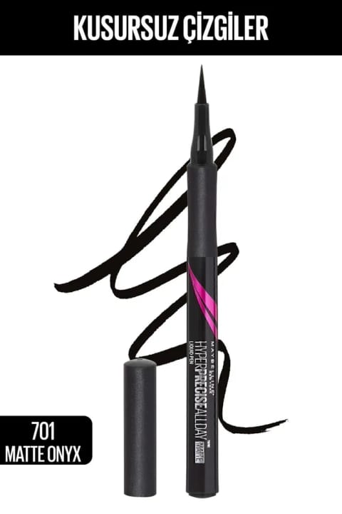 Maybelline New York Hyper Precise All Day Eyeliner - 701 Matte Onyx - مشکی مات