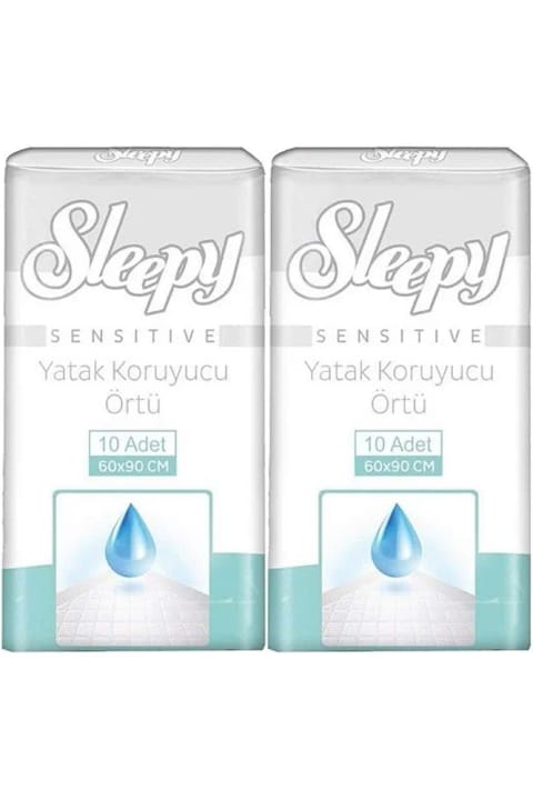 Sleepy محافظ تشک بزرگسال 60×90 سانتیمتر 20 عددی (2 بسته 10 عددی)