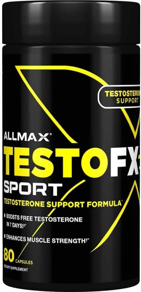 ALLMAX TestoFX Sport Testosterone Support Formula %90 Saponin Tribulus & Fenugreek & Boron 80 کپسول
