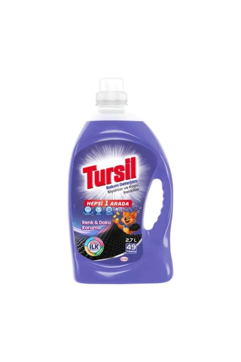 Tursil مایع شست‌وشوی لباس مشکی و تیره ۲.۷ لیتر