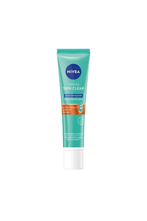 NIVEA Derma Skin Clear شب لایه‌بردار کرم پاک‌کننده شب ۴۰ میلی‌لیتری