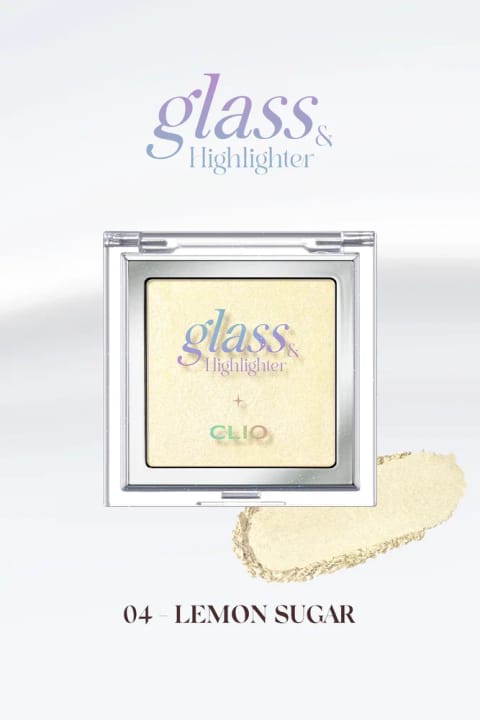 CLIO هایلایتر شیشهای و درخشان با رنگ زرد و سفید (Glass & Highlighter)