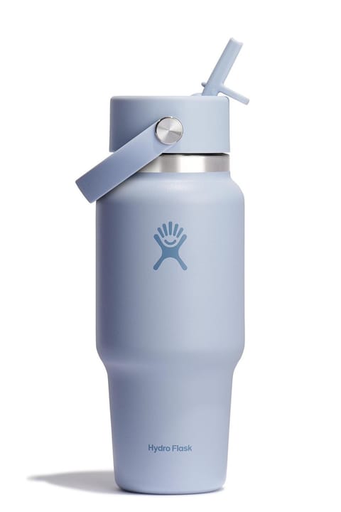 فلاسک Hydro Flask مدل Geniş Kapak Pipetli Seyahat Tipi 710 ml (24 Oz) - آبی Surf